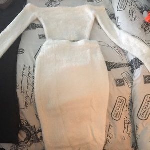 fashion nova: feel the fuzzy two piece set